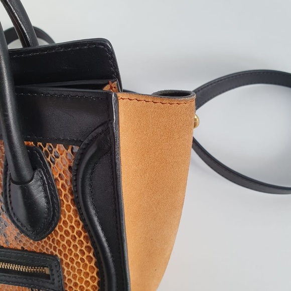 Celine Python / suede Nano Bag - Picture 2 of 13